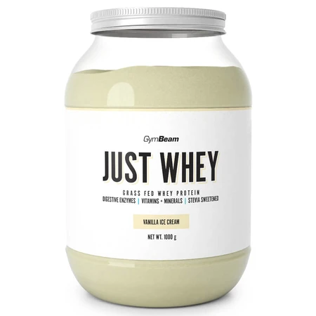 GymBeam Just Whey, vanille-ijssmaak, 1 kg