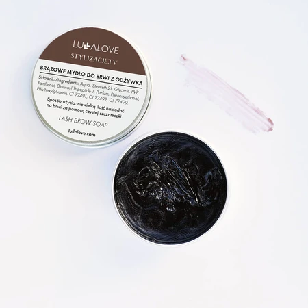 Lullalove, bruine wenkbrauw styling zeep, 30 ml