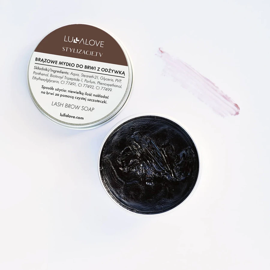 Lullalove, bruine wenkbrauw styling zeep, 30 ml