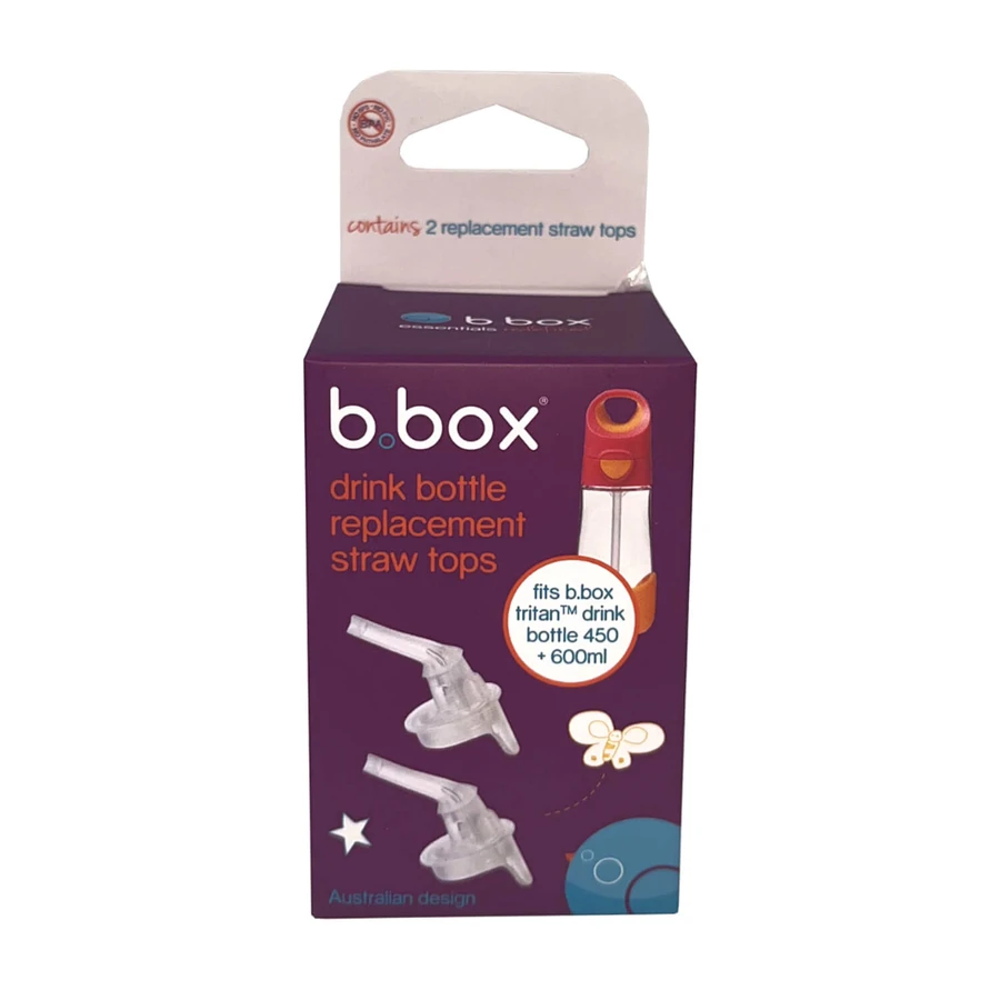 B.Box, reserve mondstukken voor tritan fles, 2 stuks