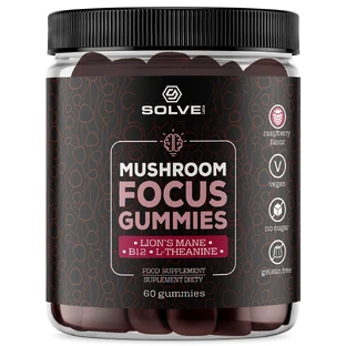 Solve Labs Mushroom Focus Gummies, jelly beans, 60 stuks