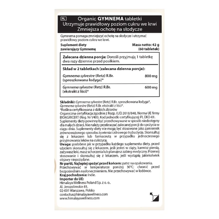 Himalaya Bio Gymnema set, 2 x 60 tabletten