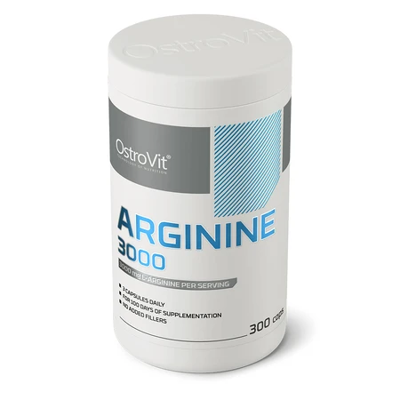 OstroVit Arginine 3000, arginina, 300 kapsułek: ceny i cechy