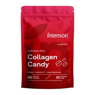 Intenson Collagen Candy, Erdbeergeschmack, 60 Lutschtabletten