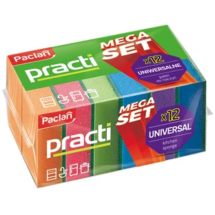 Paclan Practi, vaatwassponsjes, 12 stuks