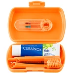 Curaprox Kids, travel set, orange