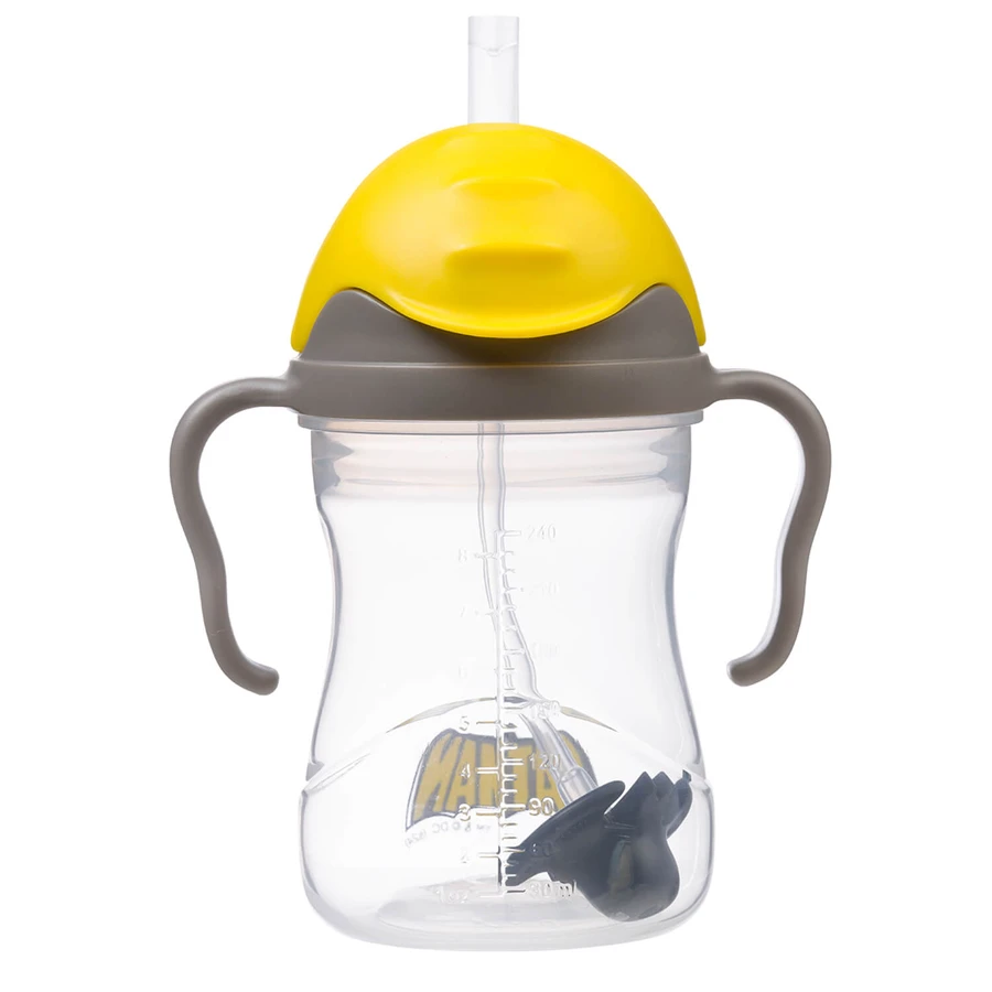 B.Box, bottle with straw, Batman, from 6 months, 240 ml