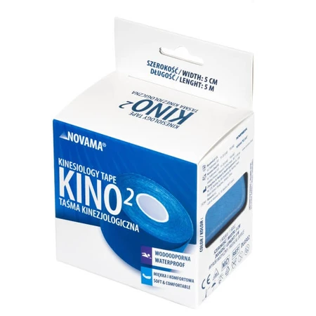 Novama Kino2, kinesiologisches Band, dunkelblau, 5 cm x 5 m