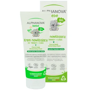 Alphanova Bebe, Bio face and body moisturizer, from birth, dry and very dry skin, 75 ml