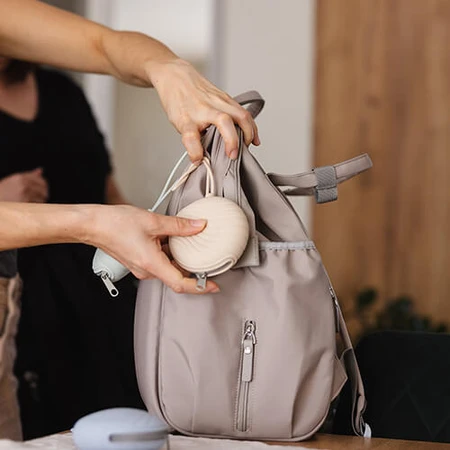 BabyOno, Schnullerhalter, beige, 1 Stk.