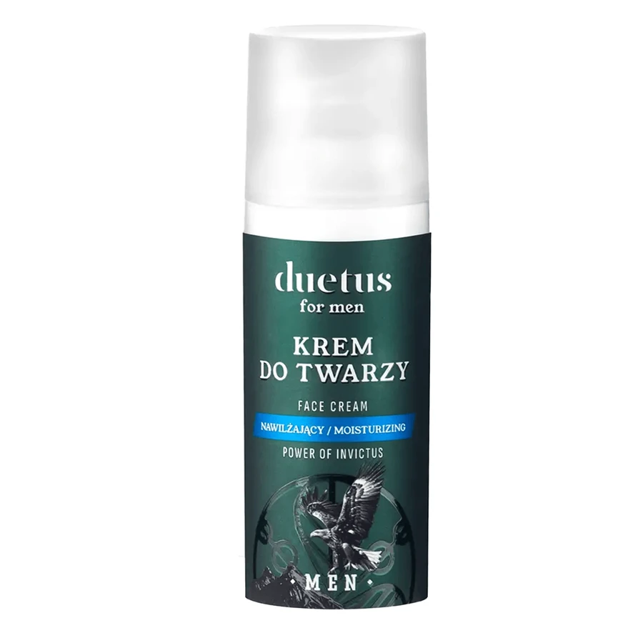 Duetus For Men Power Of Invictus set, gel douche, 300 ml + shampooing, 300 ml + crème visage, 50 ml EMBALLAGE DEFECTUEUX