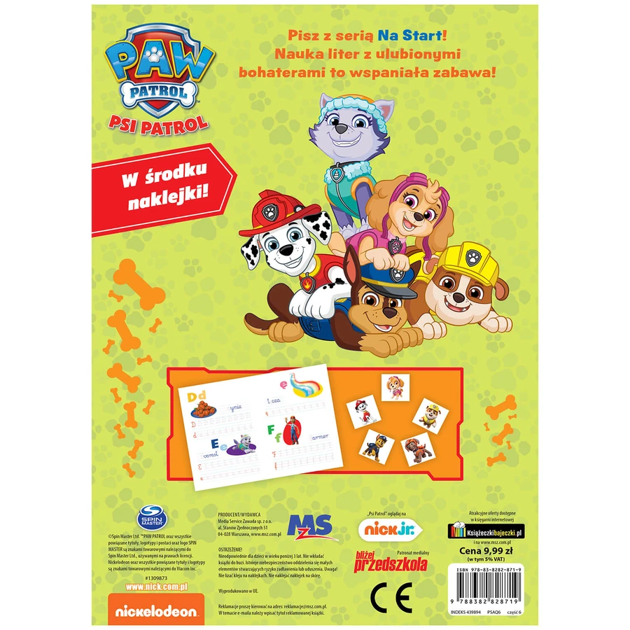 Psi Patrol To Start Letters with Psi Patrol, a booklet for children
