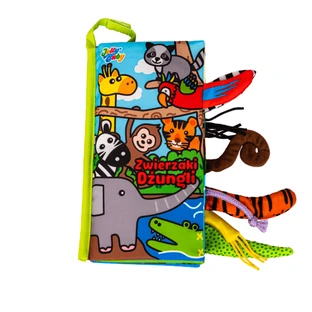 Dumel Jolly Baby, sensory book, Jungle Animals Tails, from birth, 1 piece.