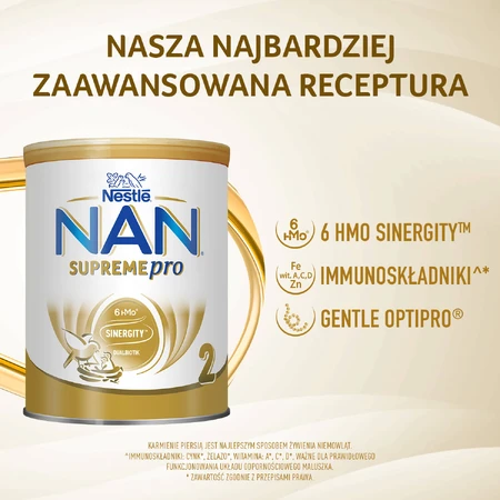 Set Nestle NAN Supremepro 2 HMO, opvolgmelk voor zuigelingen vanaf 6 maanden, 2 x 800 g
