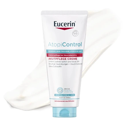 Eucerin AtopiControl, crème apaisante pour la phase d'exacerbation des symptômes de la maladie d'Alzheimer, 100 ml