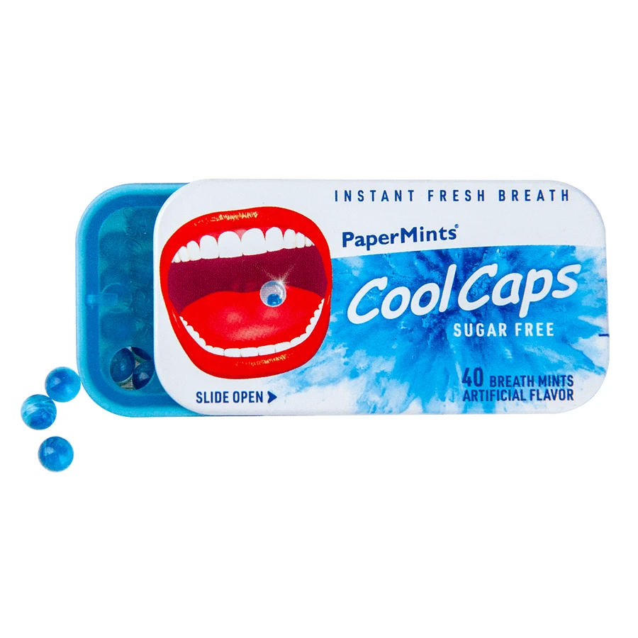 CoolCaps PaperMints, Kapseln, zuckerfrei, Minzgeschmack, 40 Stück