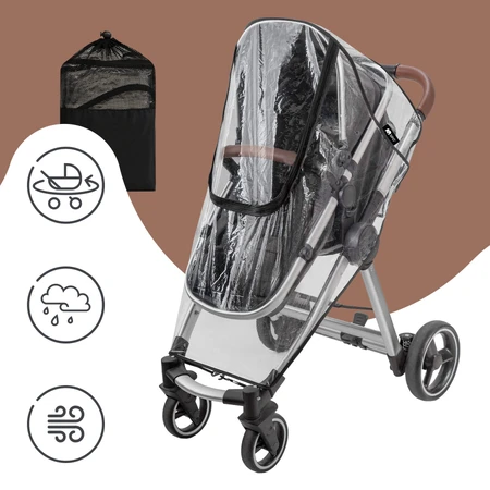 Sipo, rain cover for stroller, transparent, 1 piece