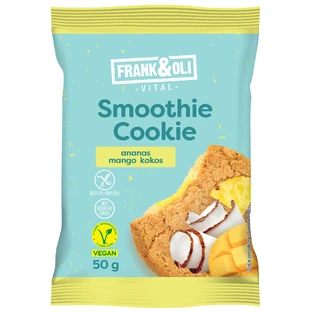 Frank&Oli Smoothie Cookie, soft cookie, pineapple, mango and coconut, 50 g