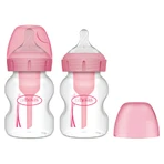 Dr Brown's Options+, biberon anti-colique à col large avec tétine, rose, 2 x 150 ml