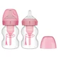 Dr Brown's Options+, biberon anti-colique à col large avec tétine, rose, 2 x 150 ml
