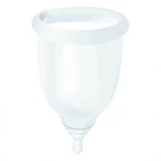 My Bella, Day & Night menstrual cup, transparent, size M + disinfecting container