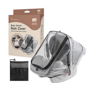 Sipo, Regenschutz für Babyschale, transparent, 1 Stück