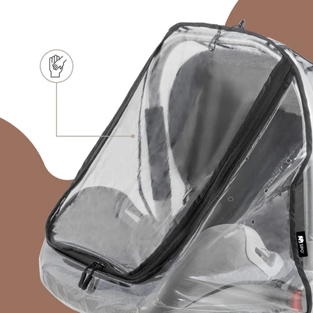 Sipo, Regenschutz für Babyschale, transparent, 1 Stück
