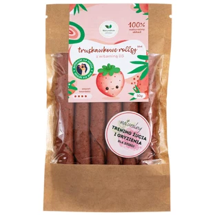 Naturalnie Zdrowi Truskawkowe rollsy z witaminą D3, 50 g