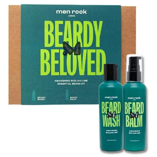 Men Rock Beardy Beloved Sicilian Lime set, shampoo 100 ml + lotion, 100 ml