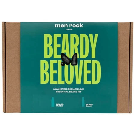 Men Rock Beardy Beloved Sicilian Lime set, shampoo 100 ml + lotion, 100 ml