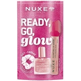 Nuxe Ready Go Glow kit, lip enhancement serum, 8 ml + dry oil, 10 ml + lip eraser