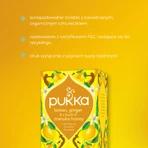 Pukka Lemon Ginger & Manuka Honey Organic, fruit and herbal tea, ginger and lemon, flavored, 2 g x 20 sachets