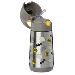 B.Box, Thermoflasche mit Strohhalm, Babyflasche, Batman, ab 12 Monaten, 350 ml