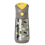 B.Box, Thermoflasche mit Strohhalm, Babyflasche, Batman, ab 12 Monaten, 350 ml