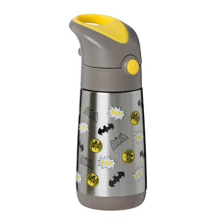 B.Box, Thermoflasche mit Strohhalm, Babyflasche, Batman, ab 12 Monaten, 350 ml