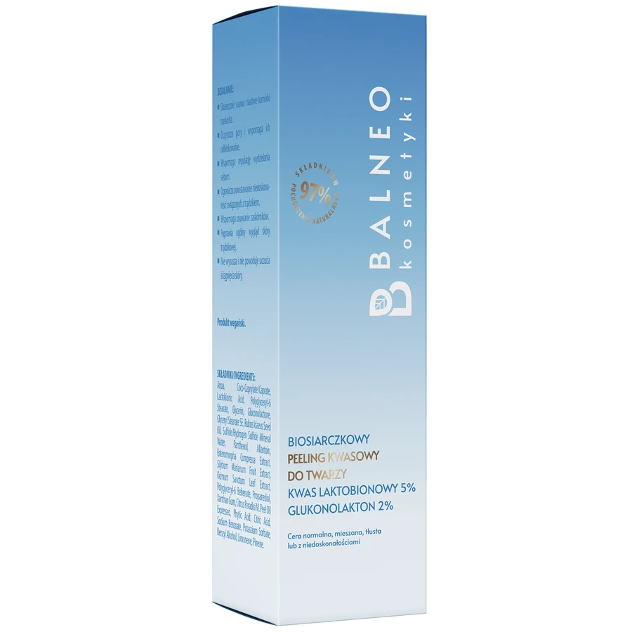 Balneokosmetics, scrub viso all'acido biosolfuro, 30 ml