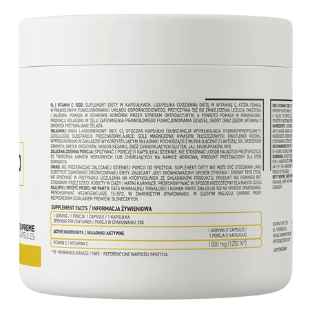 OstroVit Vitamin C 1000, 250 capsules