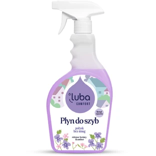 Luba Comfort, Glasreiniger, rosa Blumen und Bernstein, 500 ml