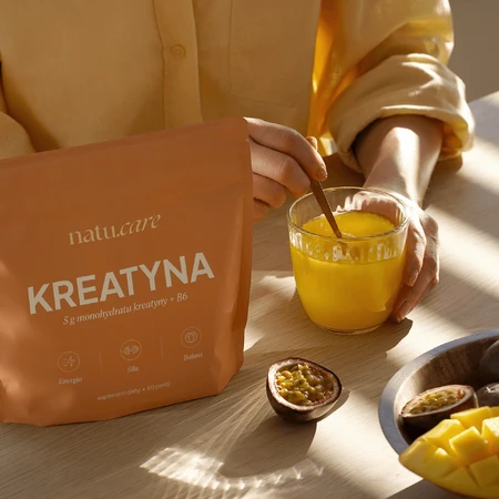 Natu.Care Creatină + B6, mango-maracuja, 372 g