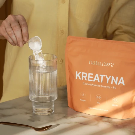 Natu.Care Creatină + B6, mango-maracuja, 372 g