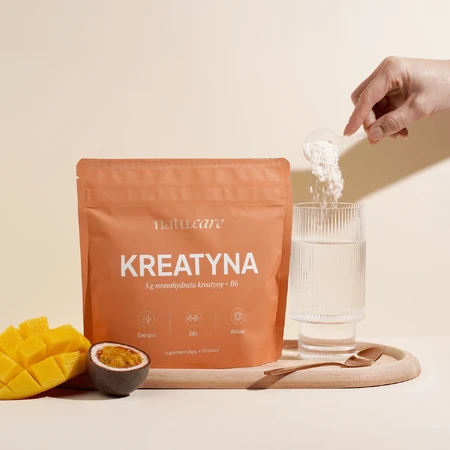 Natu.Care Creatină + B6, mango-maracuja, 372 g