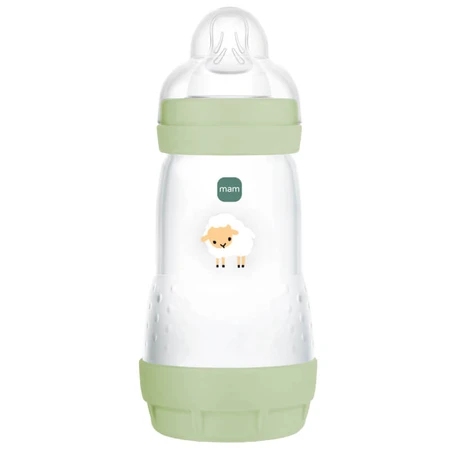 MAM Perfect Start, biberon anti-colique, avec tétine en silicone, Grounding in Nature, unisexe, à partir de 2 mois, 260 ml