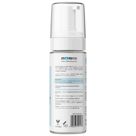 Momme, fluffy body wash foam, from birth, 150 ml