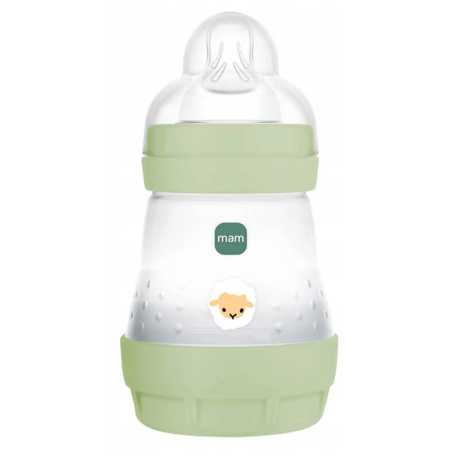 MAM Perfect Start, biberon anti-colic, cu tetină din silicon, Grounding in Nature, unisex, de la 2 luni, 160 ml