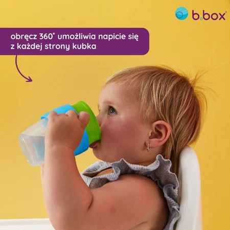 B.Box, 360 vaso para aprender a beber, Ocean Breeze, a partir de 6 meses, 250 ml