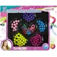 Aliga Plastic beads colorful + line, 80 pieces mix