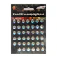 Aliga rhinestones round glitter JET-4835