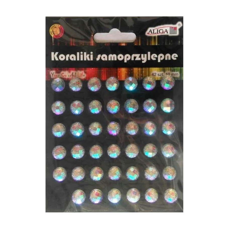 Aliga rhinestones round glitter JET-4835