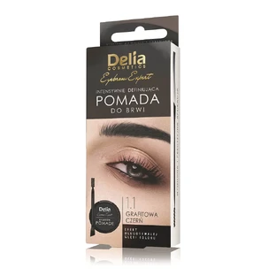Delia Eyebrow Expert Pomada do brwi 1.1 Grafitowa Czerń, 4 ml