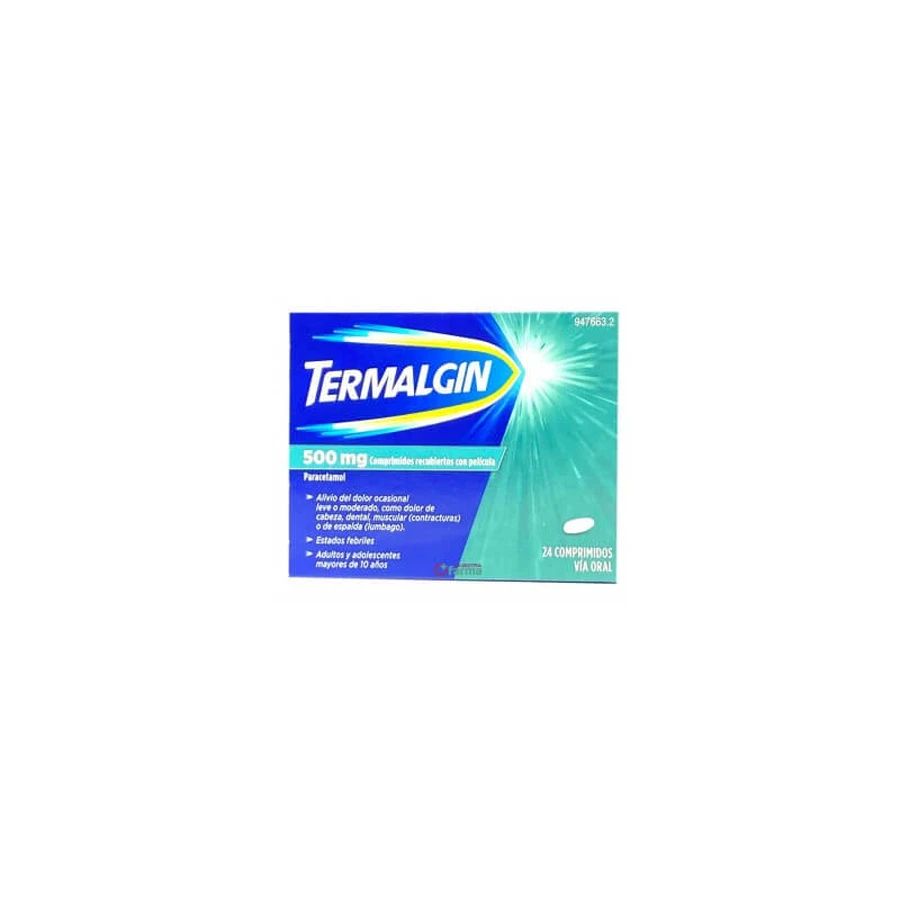 TERMALGIN 500 MG 24 COMPRIMIDOS RECUBIERTOS